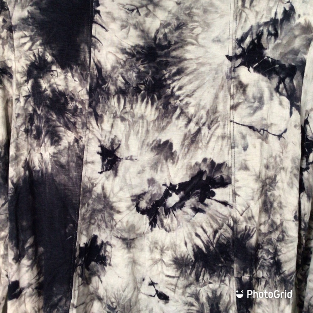Black & Ivory Tie Dye Shift Dress size S - NWOT SOLD - Picture 4 of 4